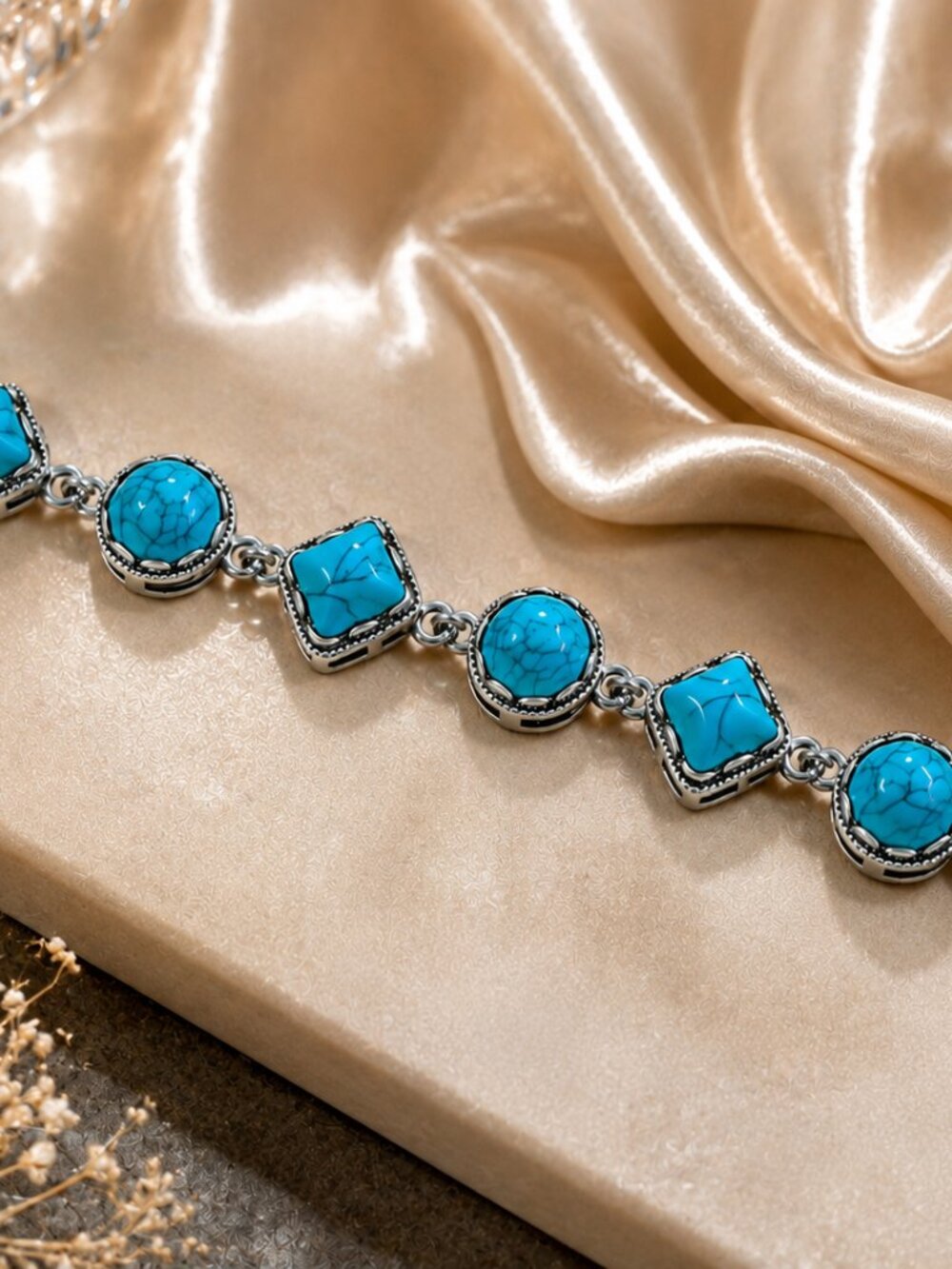 Turquoise stone bracelet